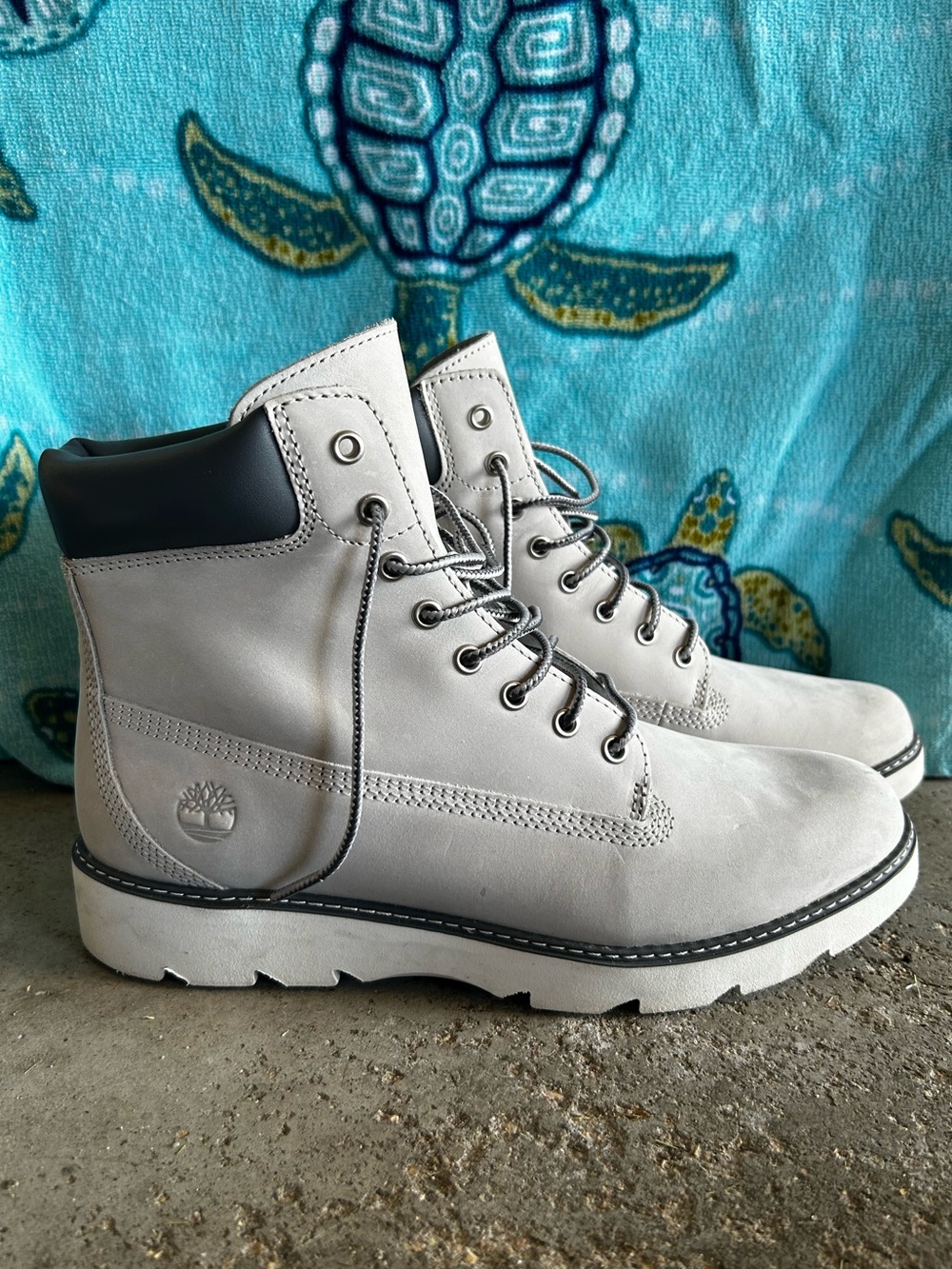 Gray Timberland Keeley Lace Up Boots Size 8.5